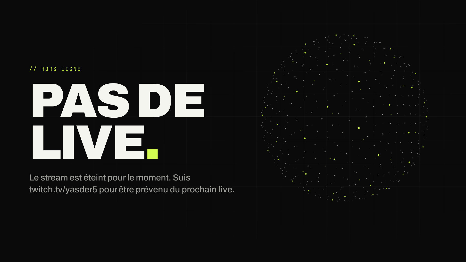 Écran hors ligne